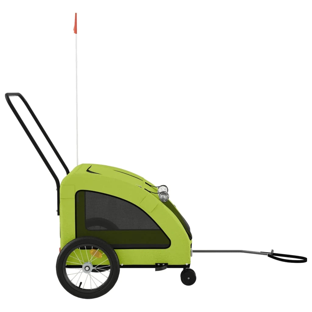 Rimorchio/carrello per animali domestici verde 02_0044236