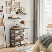 Valora SCARPIERA salvaspazio in acciaio effetto industriale x3