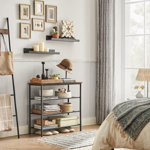 Valora SCARPIERA salvaspazio in acciaio effetto industriale x3