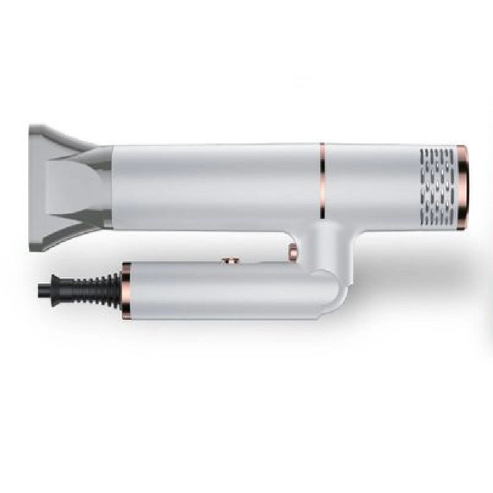 Trade Shop - Asciugacapelli Phon Professionale 4000w Ione Negativo Luce Blu Pieghevole Tx-8256 -