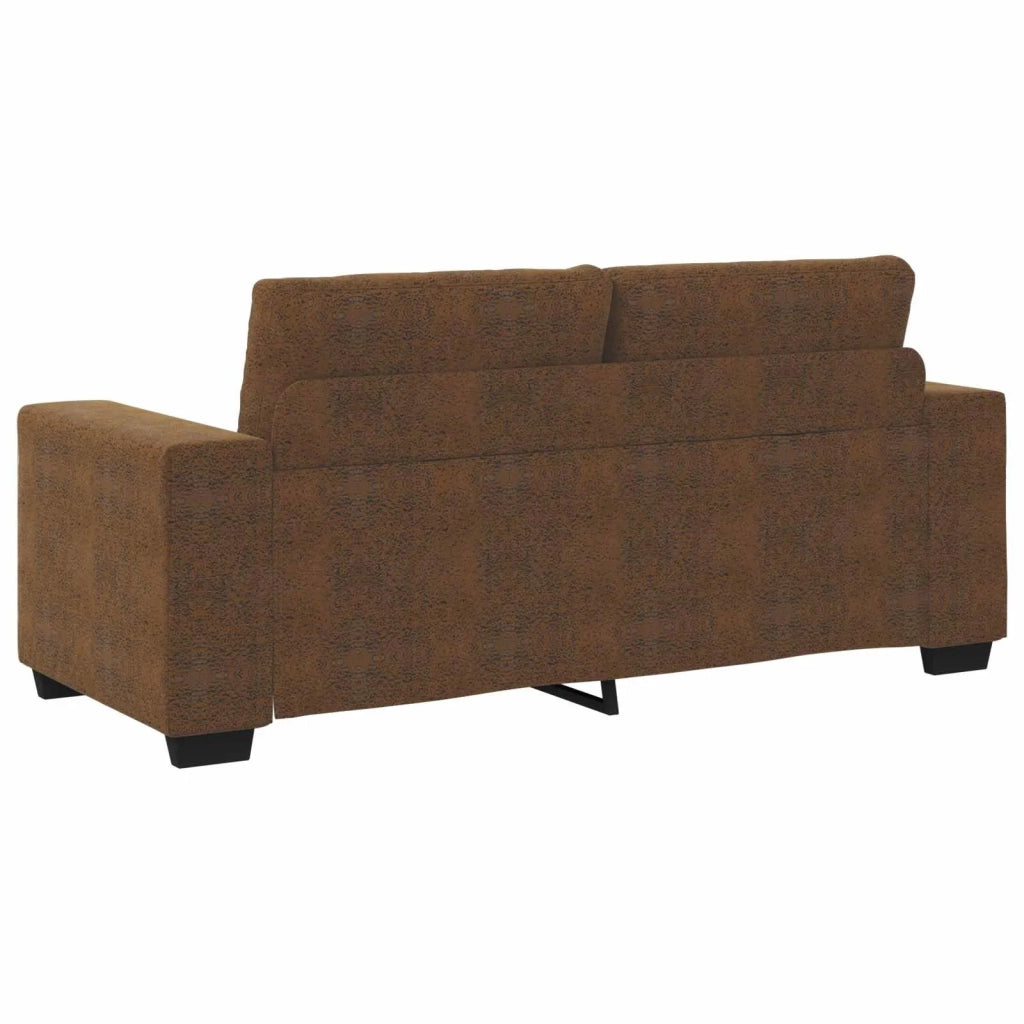 Divano a due posti Marrone 180 cm Pelle Scamosciata Sintetica 4105132