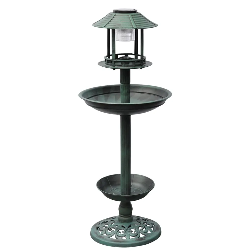 Vaschetta/Mangiatoia per Uccelli con Luce Solarecod mxl 97032