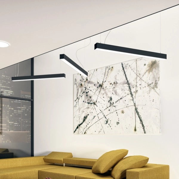Lampadario LED PESANTE 75 a sospensione nero 230V LED 40W 3000K