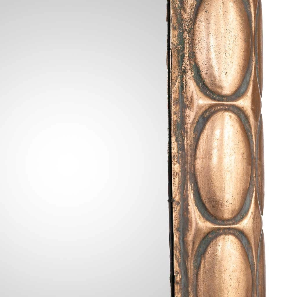 Specchio in metallo dorato 77,5x6,5x167h cm