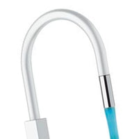 Rubinetto lavello con canna bianca e dispositivo led - serie kitchen white spout colour