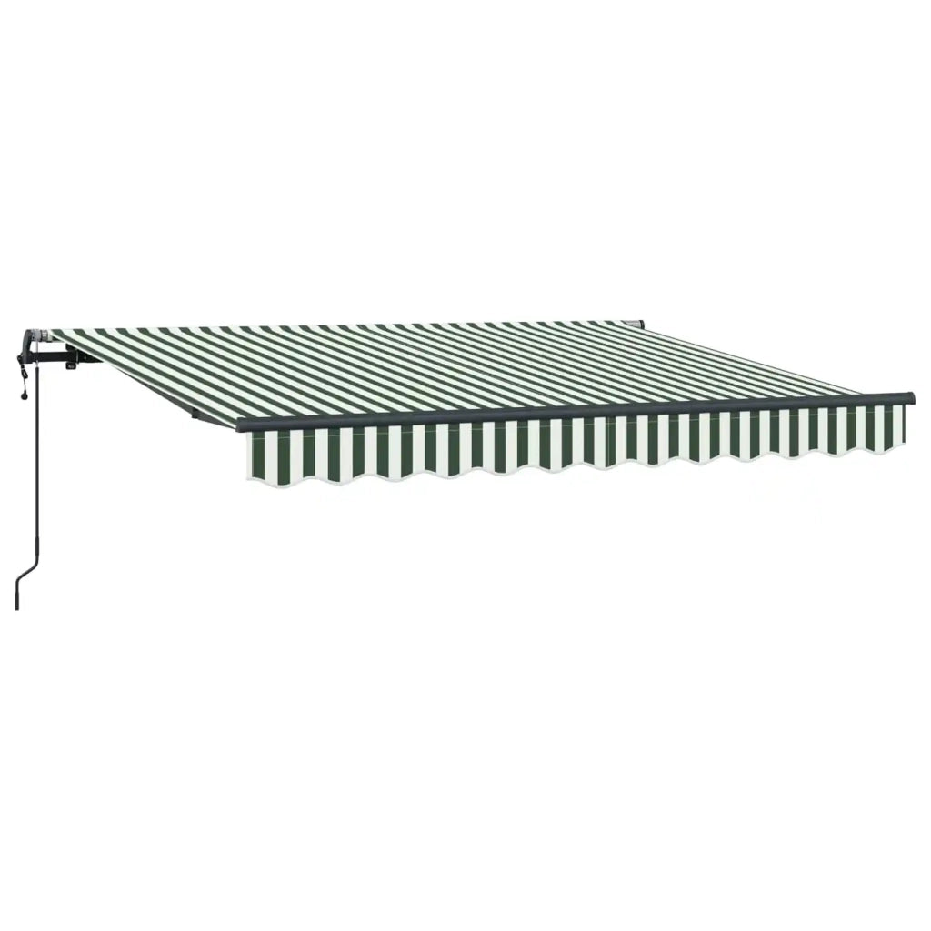 Tenda Retrattile Verde 350 x 200 cm Tessuto 3329762