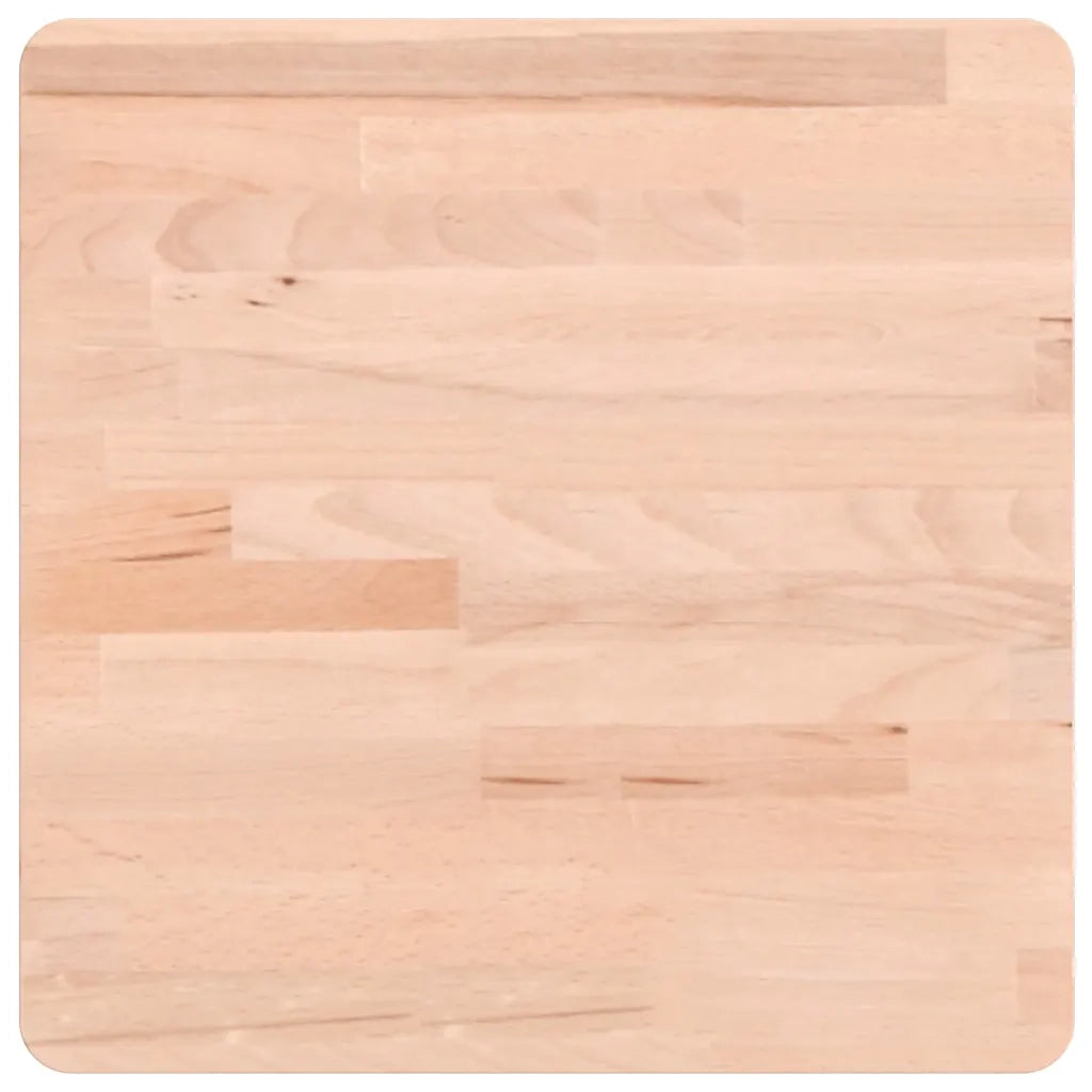 Piano per Tavolo 40x40x1,5 cm Quadrato Legno Massello di Faggio 355948