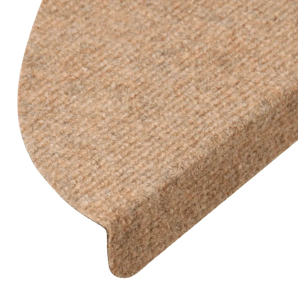 Tappetini Autoadesivi per Scale 20 pz Beige 56x17x3 cm