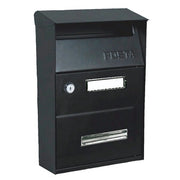 C CASSETTA POSTALE AUSTRIA NERO 9005 21.5X10.5X32CM- 1,0 pz