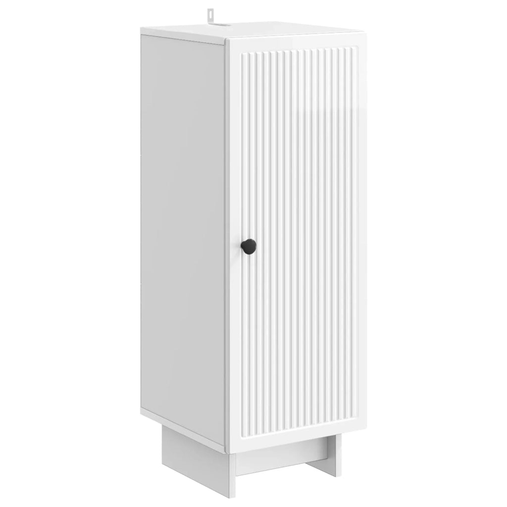 Credenza Bianco Lucido 33 x 34,5 x 90 cm Legno ingegnerizzato 893909