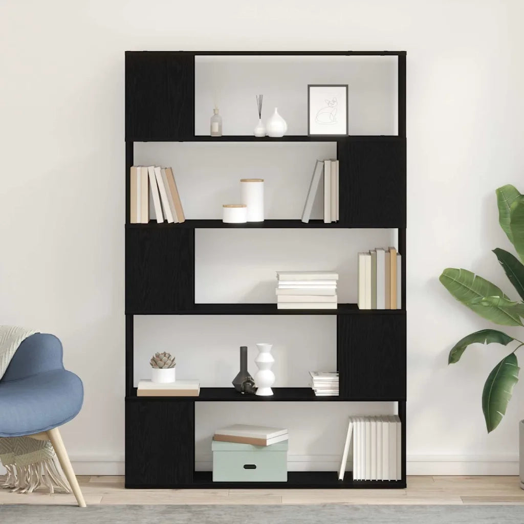 Set mobile TV Rovere Nero 100 x 24 x 155 cm Legno multistrato 862698