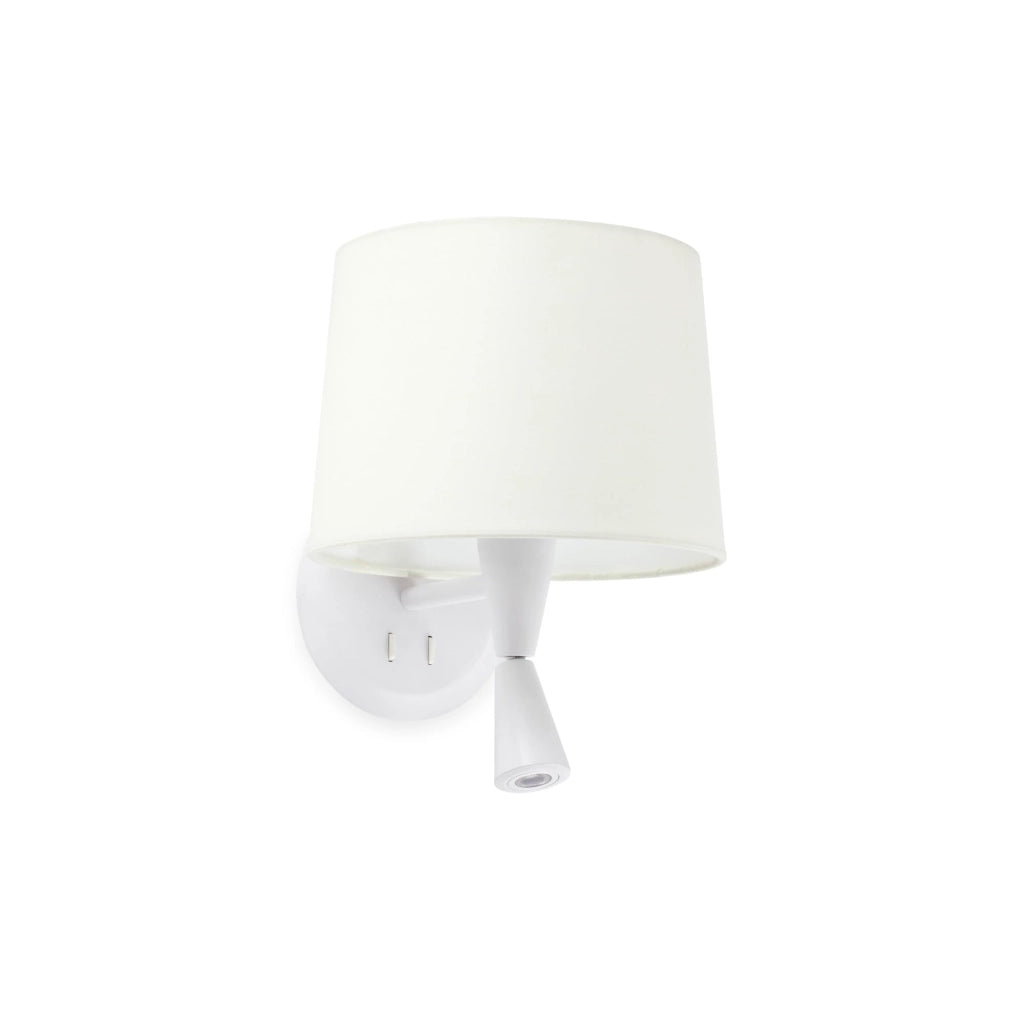 Faro Barcelona 64308-01 - CONGA Lampada da parete con lettore bianca/bianca