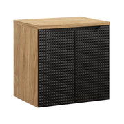 Set mobili bagno 60 cm con piano Luxor Black 60 x 1401 x 46 cm