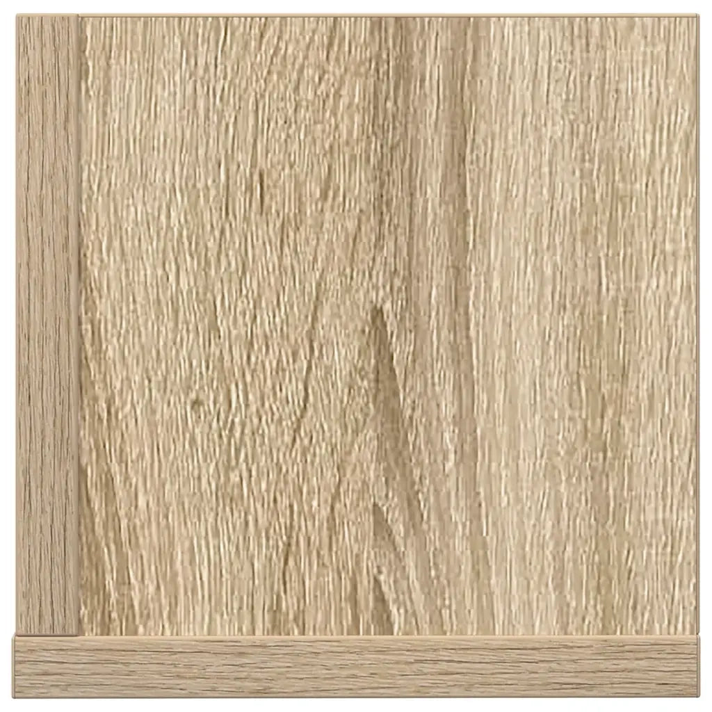 vidaXL Mensole Parete 2pz Rovere Sonoma 100x16,5x16,5 cm in Truciolato