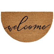Zerbino di benvenuto in fibra di cocco antiscivolo 45 x 75 cm con supporto in PVC naturale