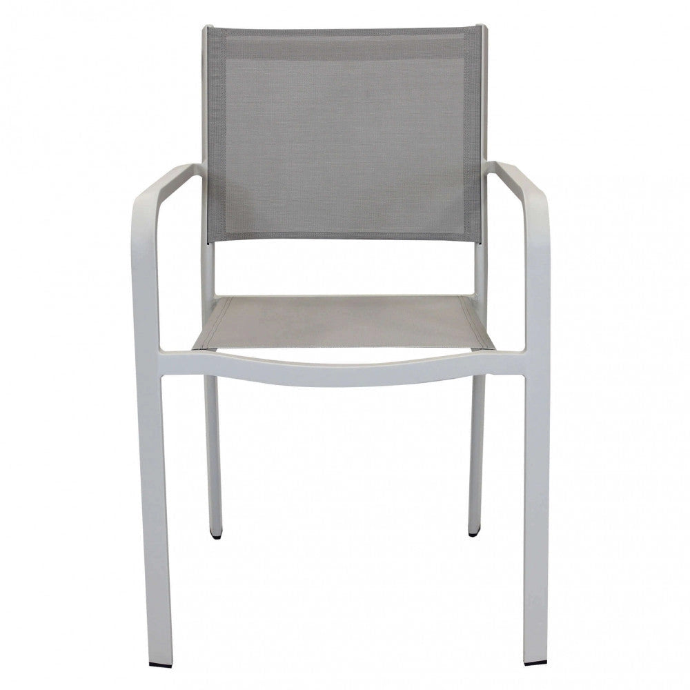 Sedia da Giardino Zante Impilabile 56x60x84 h cm in Textilene Tortora