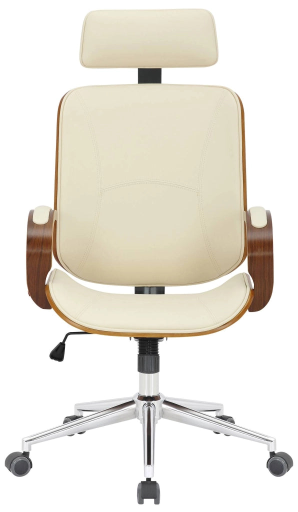 Sedia da ufficio Dayton Noce/crema