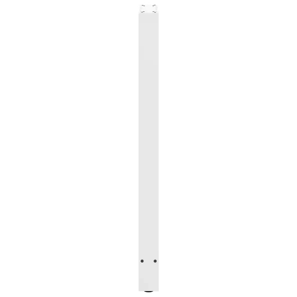 vidaXL Gambe per tavolo da bar bianche 2 pz 40x(110-111) cm in acciaio