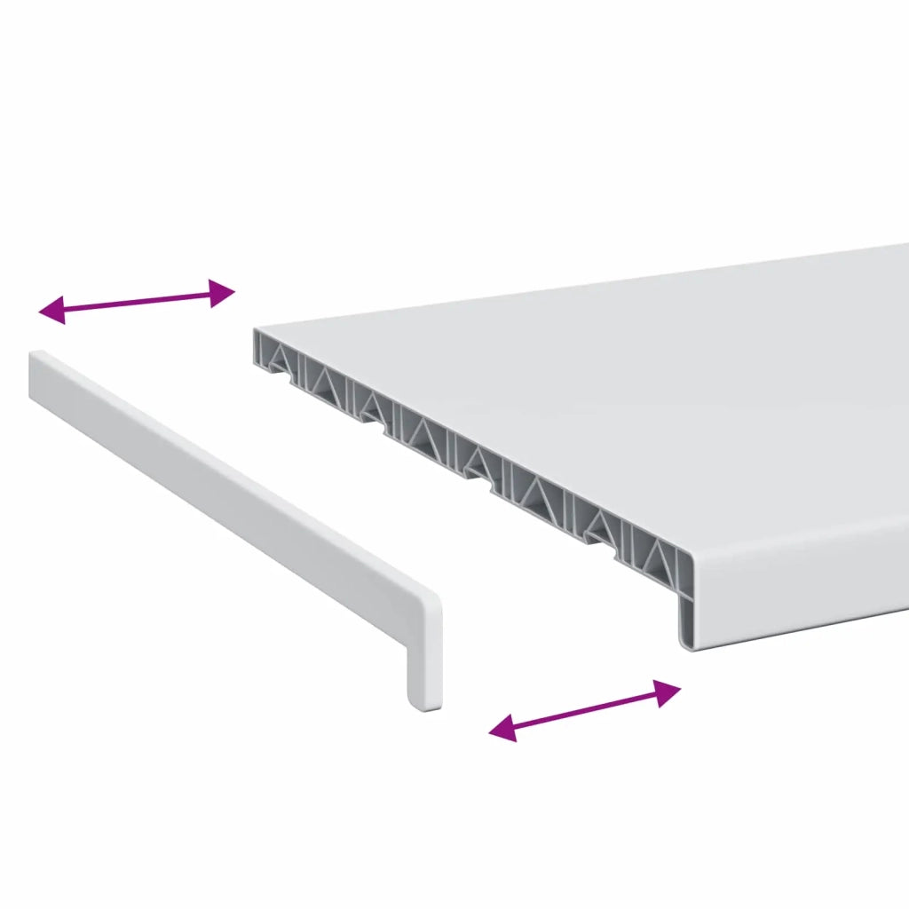 Soglia della Finestra Bianco 100 x 45 x 4,5 cm PVC CFW1004010