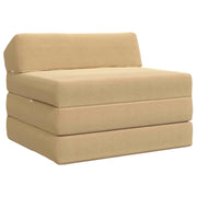 Divano Letto Pieghevole Grigio Verde Chiaro 200 x 70 x 10 cm 900032