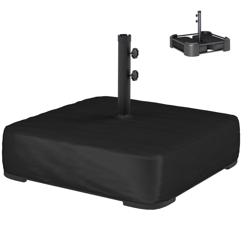 Base per Ombrellone ¨C zephmum ¨C Nero, Riempibile Sabbia 80 kg
