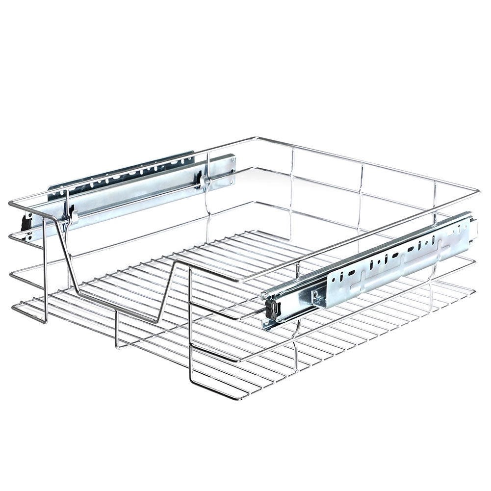 Cassetto Telescopico Cucina 40cm Cestello Acciaio Estraibile Organizer Salvaspazio