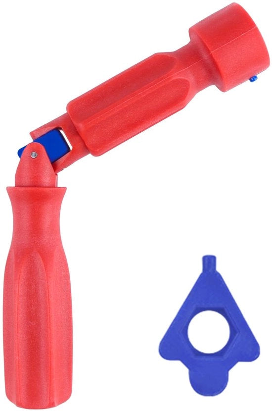 Montaggio chiave universale per sedile igienico 10/13 mm chiave di montaggio per sedile igienico in plastica rossa per montaggio, smontaggio e riparazione del sedile igienico