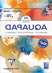 Blocco aquarello Aquapad A5 con 70 fogli 300 g medio-graniglia