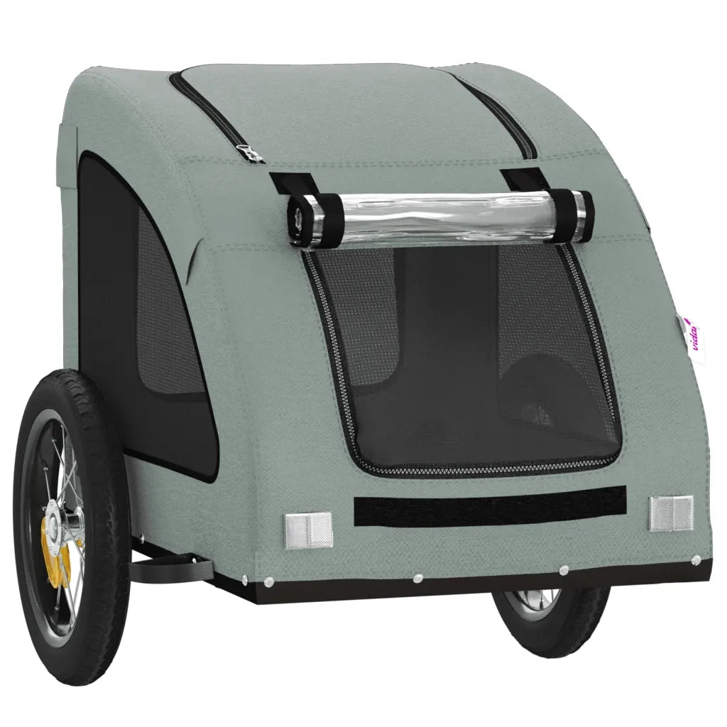 Rimorchio da Bici per Animali Grigio Oxford e Ferro CFW4672377