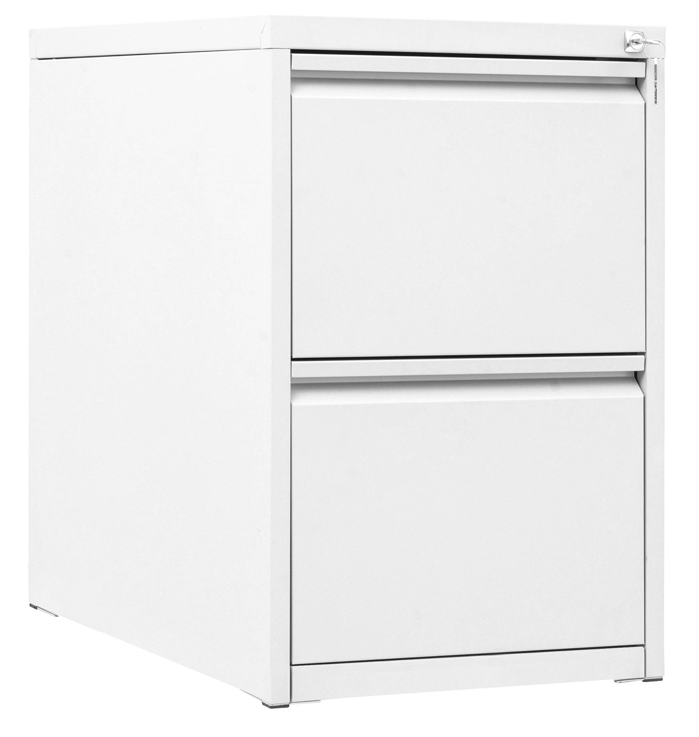 Classificatore 2 Cassetti 46x62x70,5 cm in Metallo Bianco