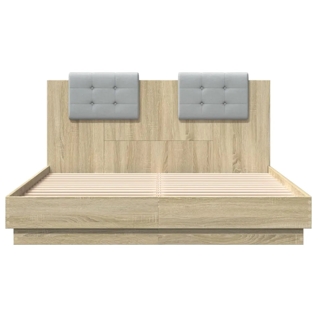 Giroletto Testiera Rovere Sonoma 140x200 cm Legno Multistrato 3209921