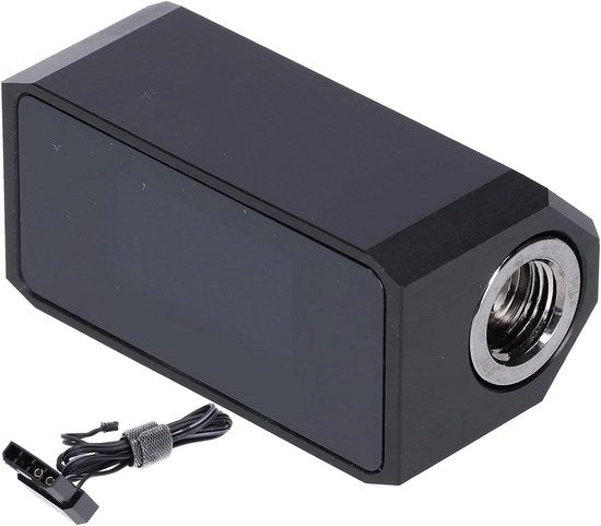 Misuratore di Flusso di Acqua per PC con Display OLED - Temperatura/Flusso/Velocità - Funzione di Allarme