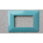 Trade Shop - Placchette Placche In Abs Per Serie Matix Bticino Compatibile 3 4 6 Moduli Color - Turchese -6 Fori     -