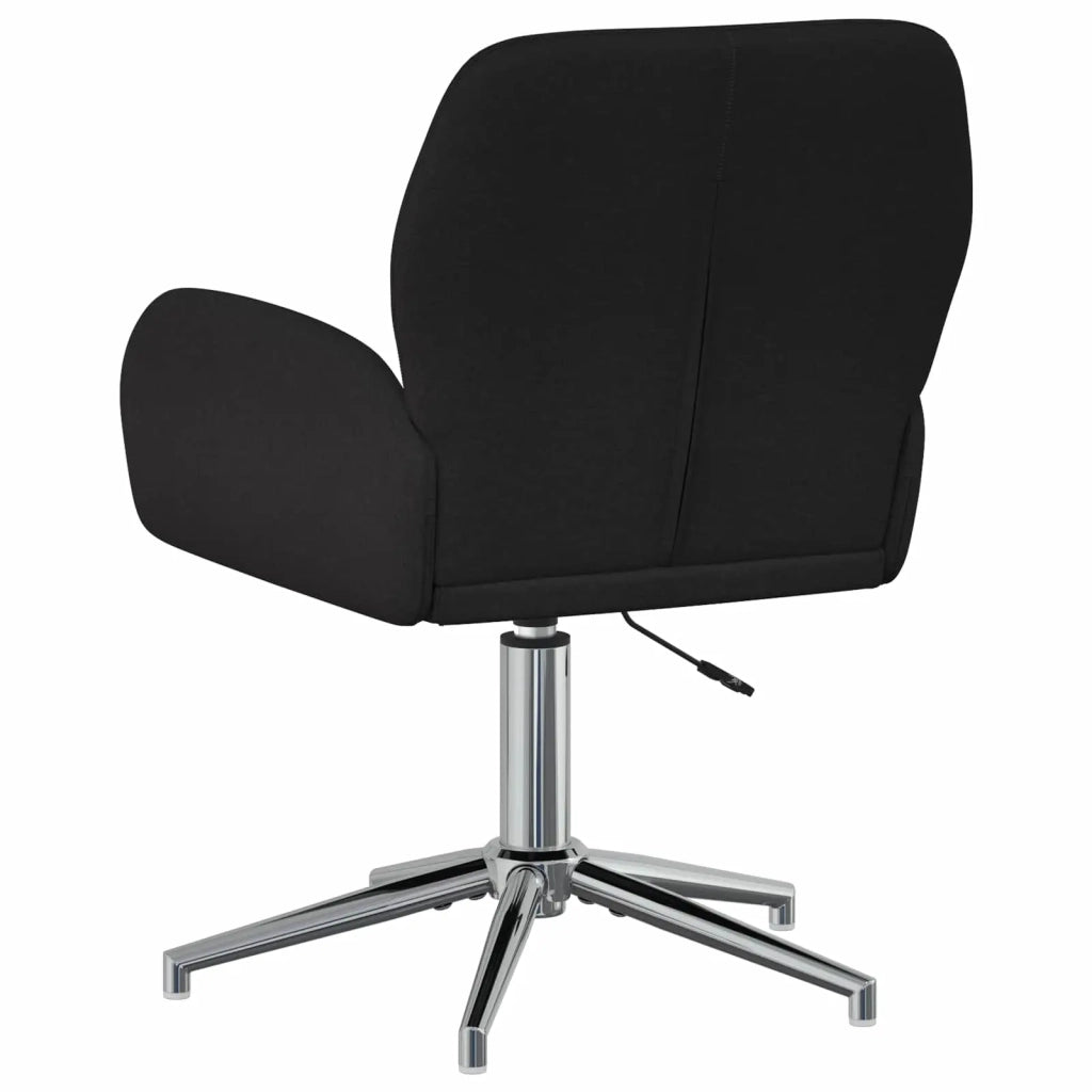 Sedie da scrivania girevoli 4 pz 54 x 58 x 90 cm Nero Tessuto 3428305