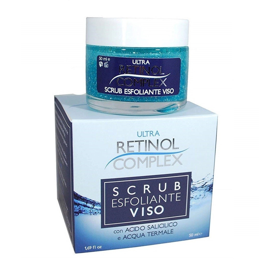 Trade Shop - Crema Scrub Esfoliante Viso 50ml Acido Salicilico Acqua Termale Pelle Idratante -