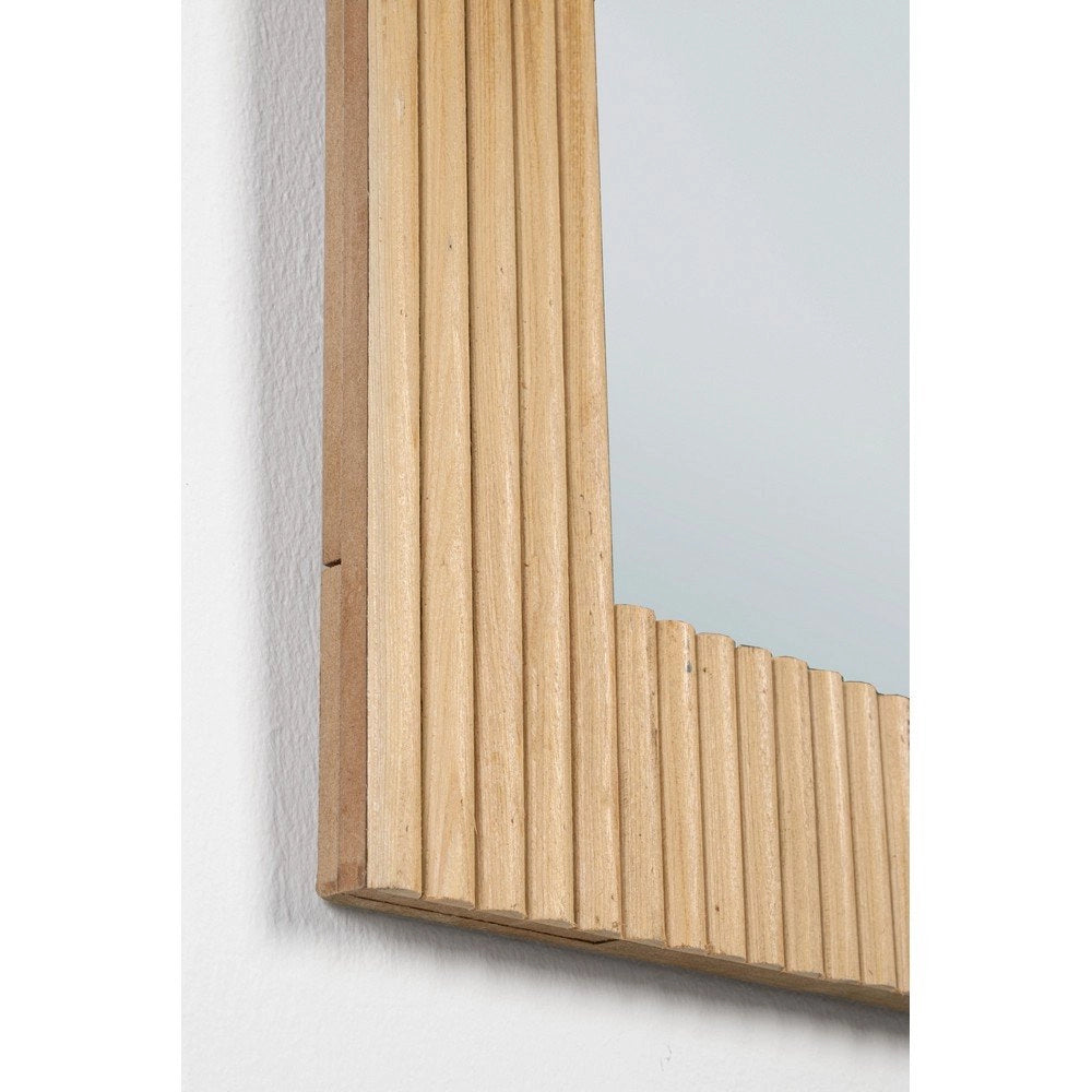 Specchio Rettangolare Legno Marrone Rustico da Parete 60x80 - CHARLOTTE