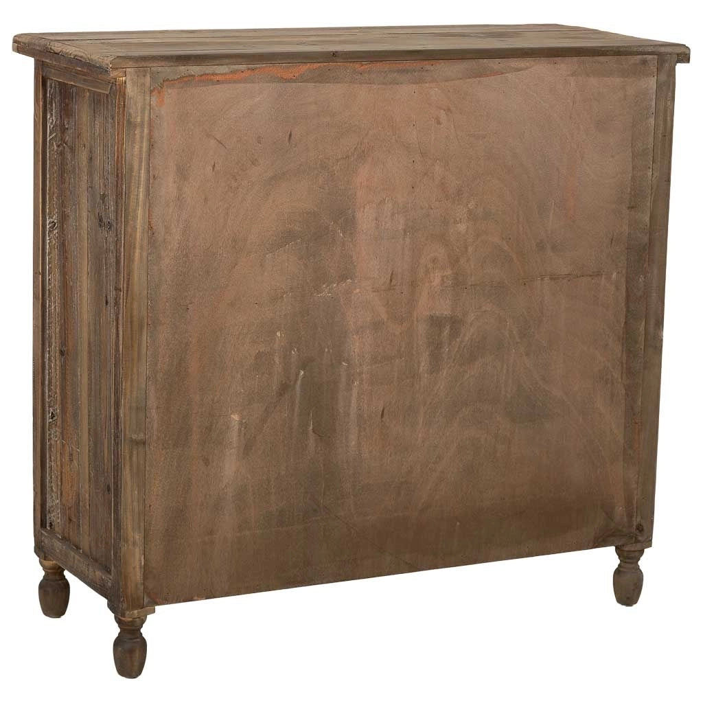 Cassettiera in legno con 4 cassetti 100x40x93h cm
