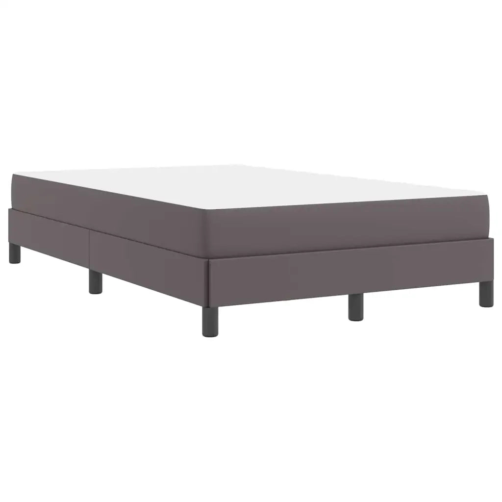 vidaXL Letto con materasso Grigio 120 x 190 cm Pelle sintetica