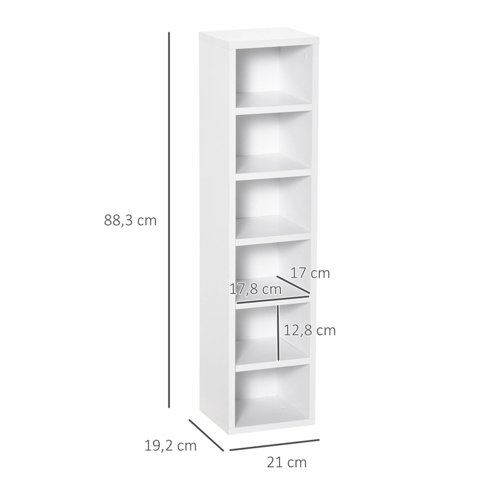 Armadio per CD-DVD ¨C zephmum ¨C Bianco 21x19x88 cm