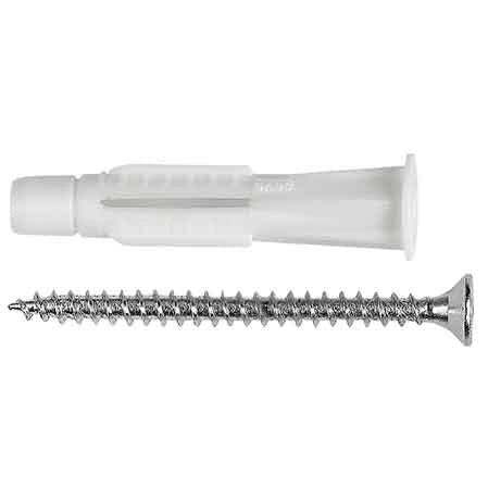 TASSELLO CON VITE 'BT02' Ø 6x38 mm - vite 4x50 mm - 200 pezzi- TECFI