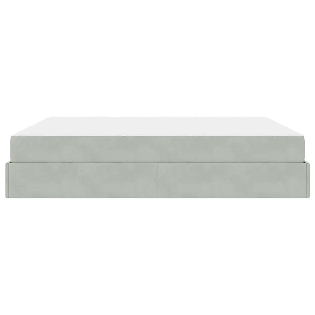 vidaXL Struttura del letto Grigio chiaro 180 x 200 cm Velluto