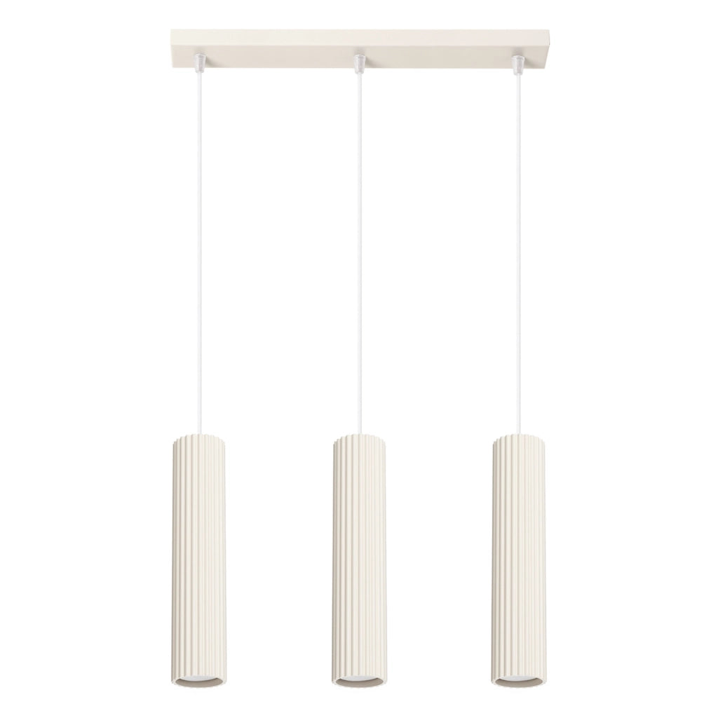 Lampada sospensione moderna beige barra 3xGU10 Gravio
