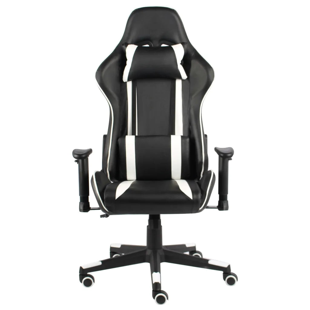 Sedia da Gaming | Sedia da e-sports Girevole Bianca in PVC