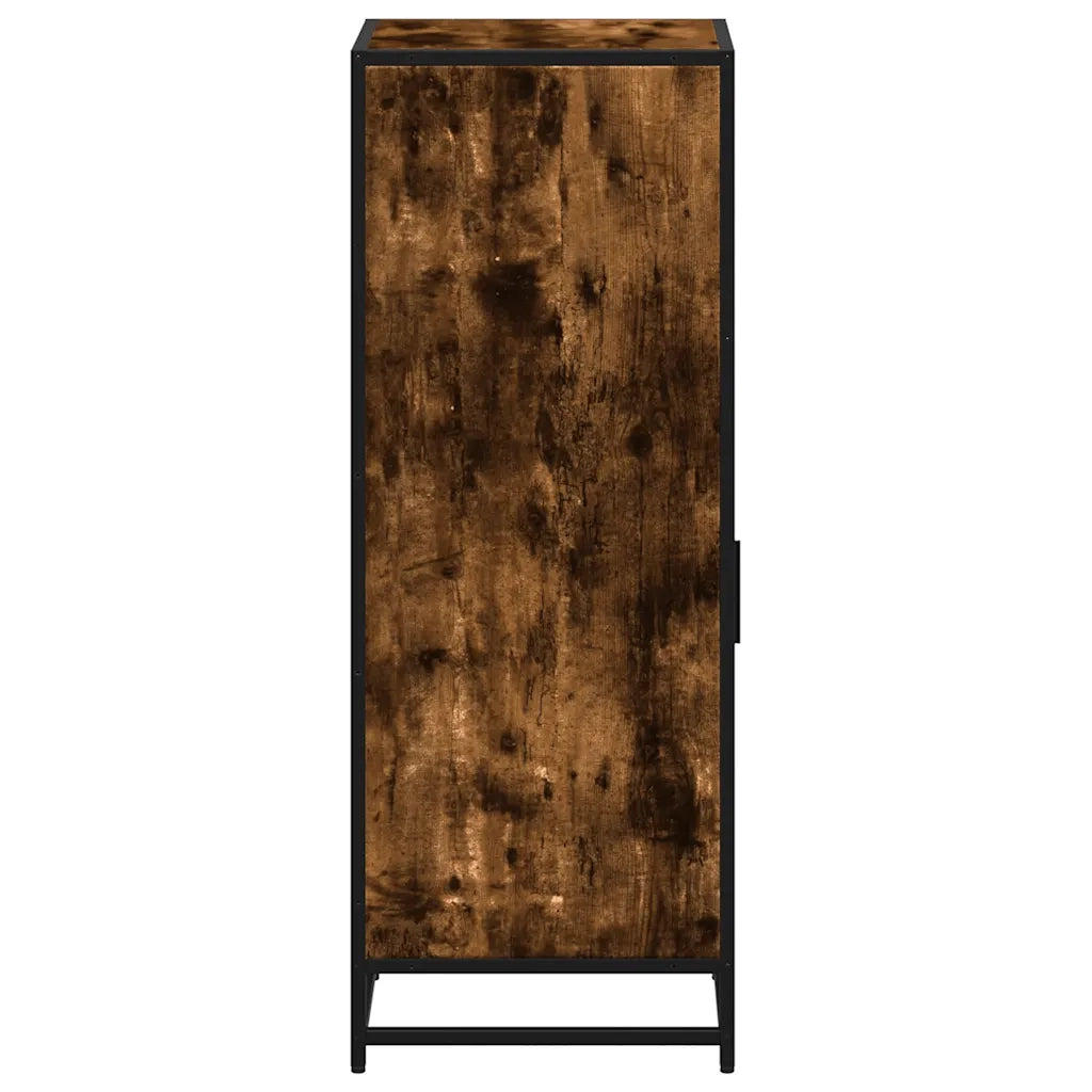 Armadietto Bagno | Armadio da bagno Rovere Fumo 35x37,5x100 cm Legno Multistrato