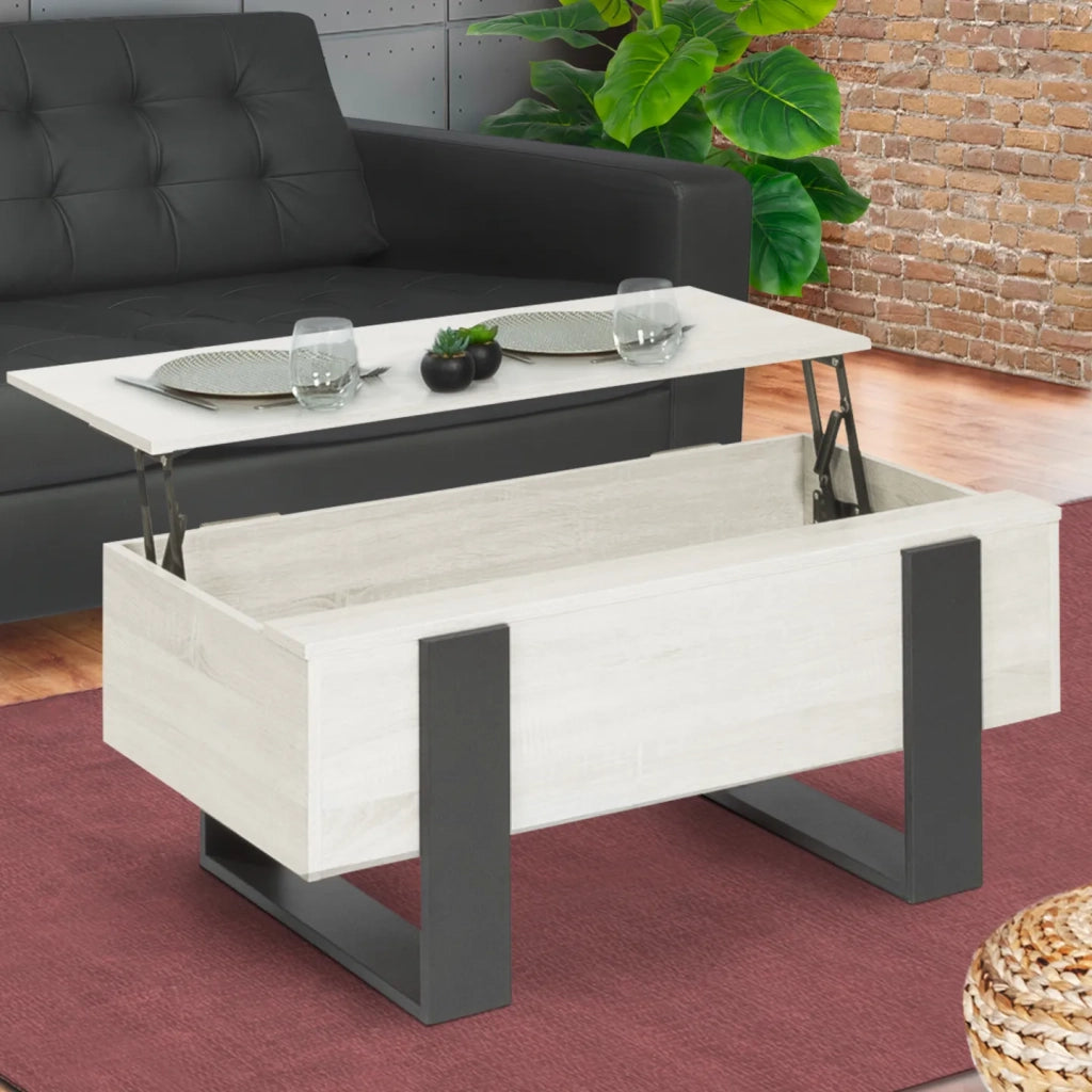 IDMarket - Tavolino PHOENIX, legno grigio