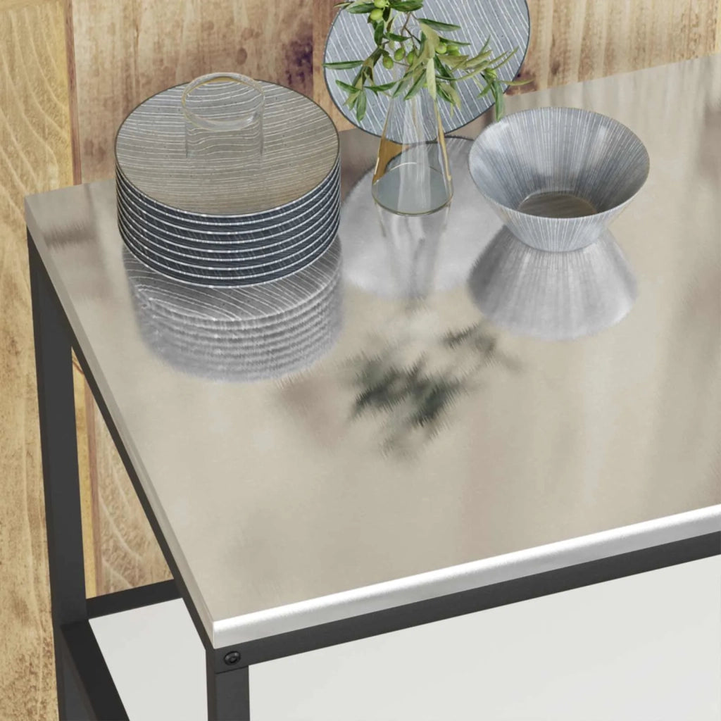 Stoccaggio in cucina Bianco 90 x 50 x 92 cm Acciaio 874955