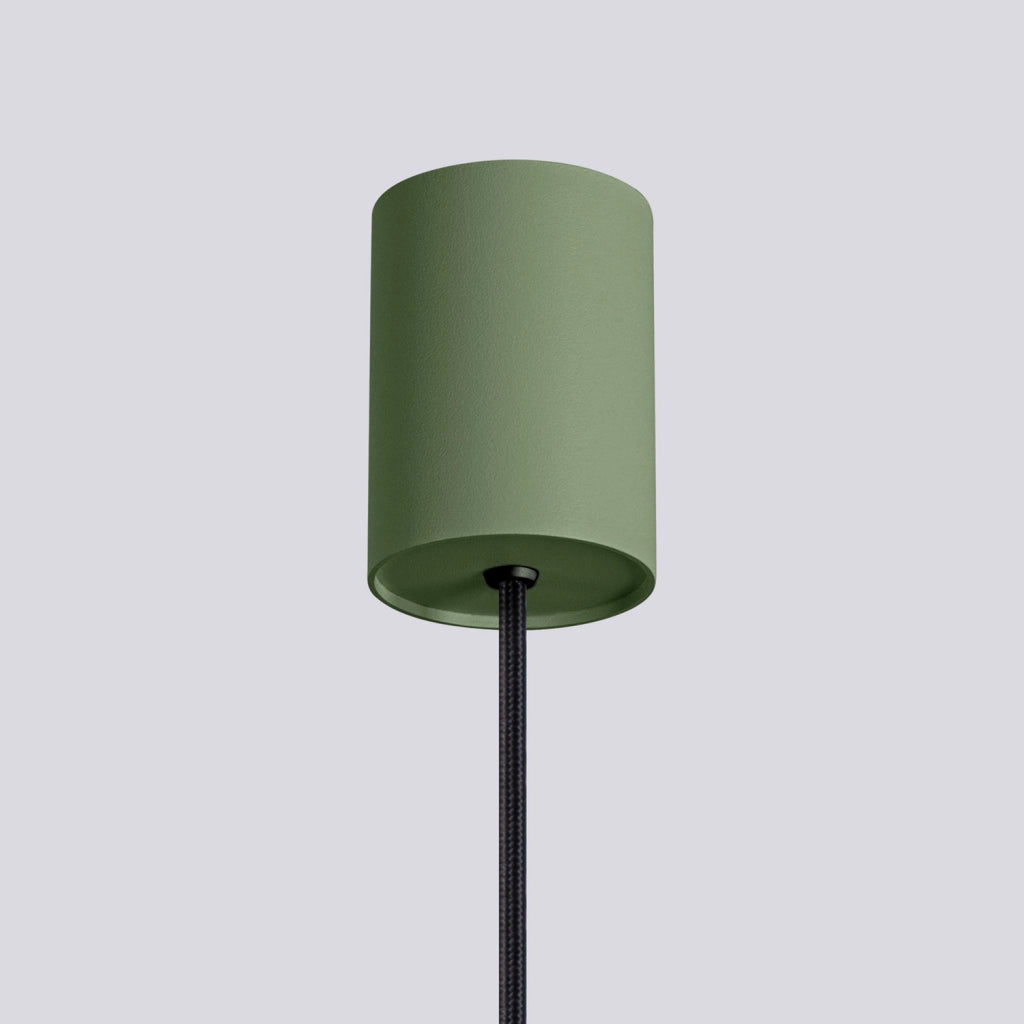Lampada a sospensione SFERA vetro oliva sfera bianca G9