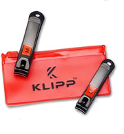 Taglierini unghie con file integrati - Taglierini curvi in lega di zinco - Manici antiscivolo - Set di cura unghie da viaggio