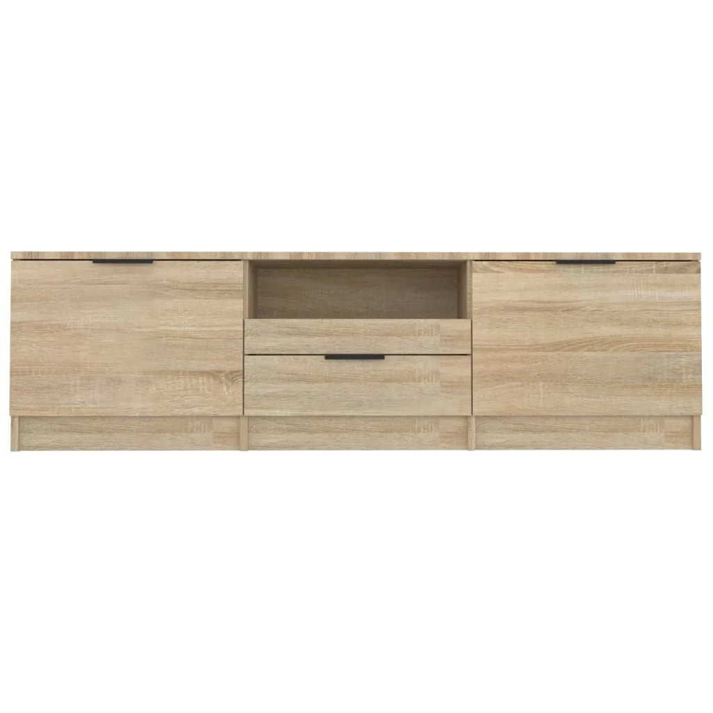 Mobile TV multimediale mensola TV credenza TV sala da pranzo soggiorno camera da letto rovere Sonoma 140 x 35 x 40 cm legno ingegnerizzato marrone 02_0027475