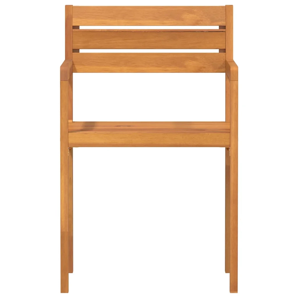 Sedie da Giardino 2 pz 50x53x80 cm Legno Massello di Acacia